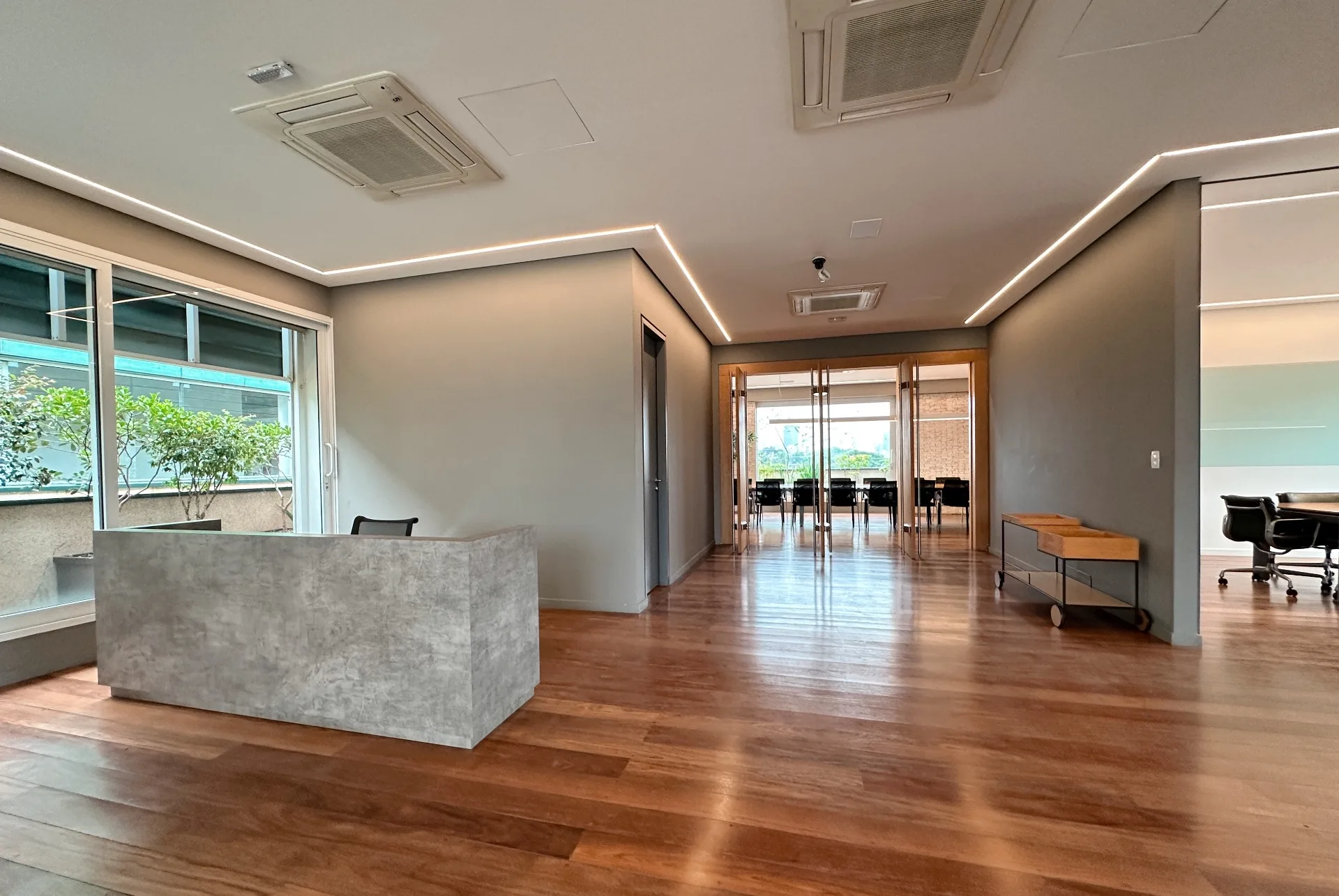 Recepção do centro de eventos